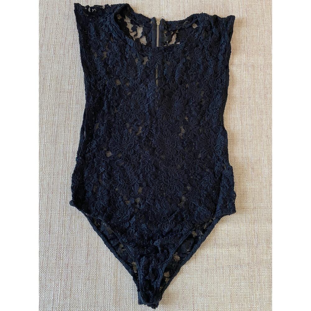 GOOD TIMES USA BLACK LACE BODYSUIT M SEE MEASUREMENTS